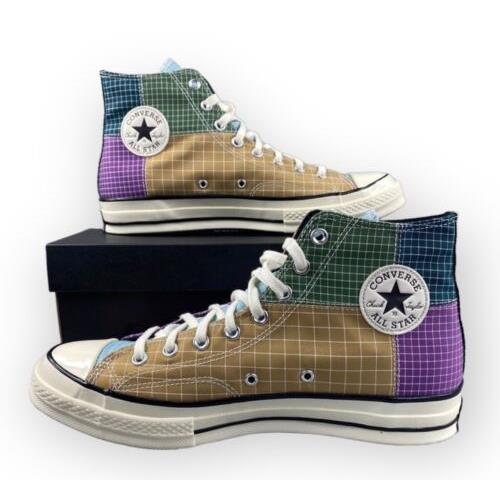 Converse Chuck 70 Hi Quad Ripstop Sneaker Mens 11.5 Wo`s 13.5 Dewberry Shoe