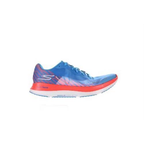 Skechers Womens Go Run Razor Excess Blue/coral Running Shoes Size 9.5 2783039