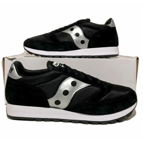 Saucony Jazz 81 Mens Size 11.5 Athletic Sneakers Black White Casual Shoes