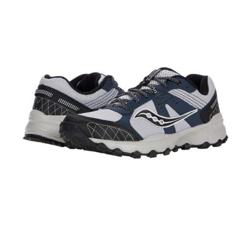 Saucony Men`s Grid Raptor TR 2 Running Shoes Grey / Blue 10.5