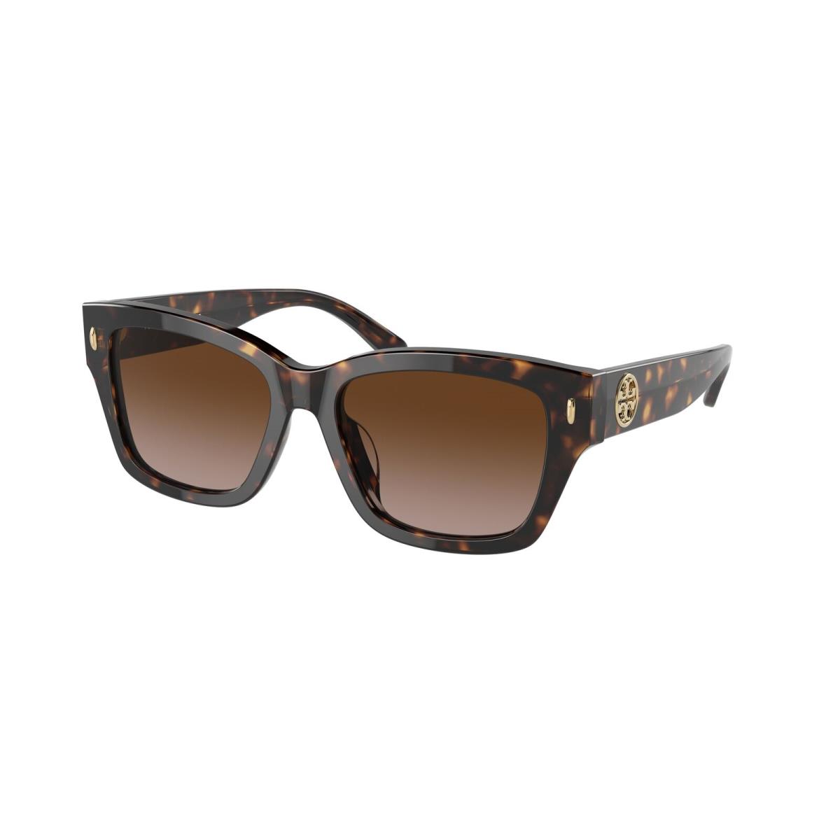 Tory Burch TY7167U 172813 Dark Tortoise Brown Grad 53 mm Women`s Sunglasses