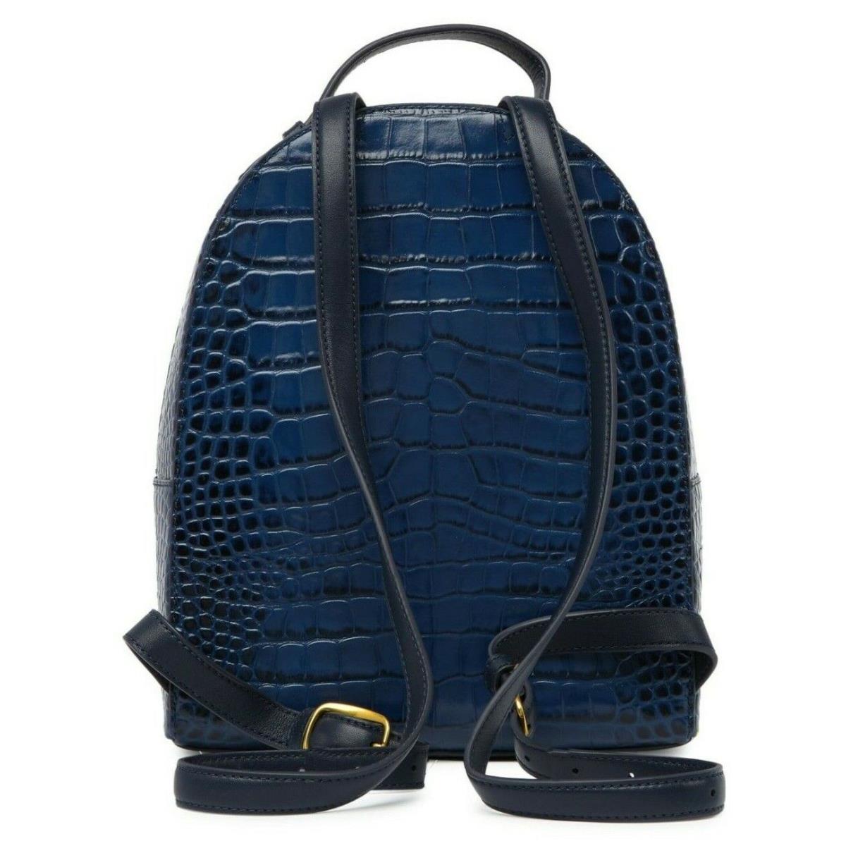 Tory Burch Croc-embossed Mini Small Leather Backpack Navy Blue - Tory Burch  wallet - 040386657672 | Fash Brands