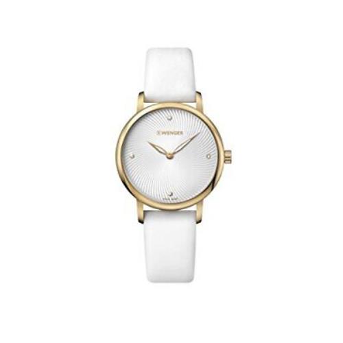 Wenger Women`s `classic` Swiss Quartz Gold-tone and Satin Casual Watch