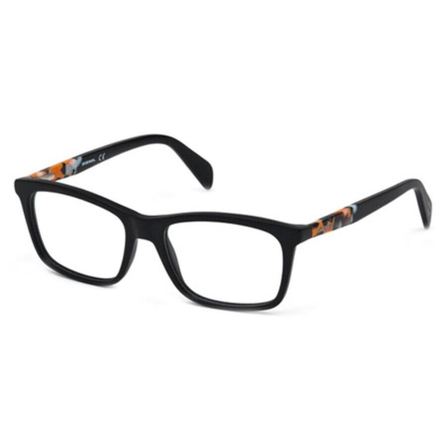 Diesel DL5089-1 002 Matte Black Plastic Optical Eyeglasses Frame 54-17-140