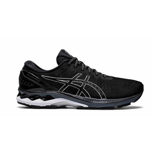 Asics Gel-kayano 27 Women`s Running Shoes Size 10 Wide Black Silver White