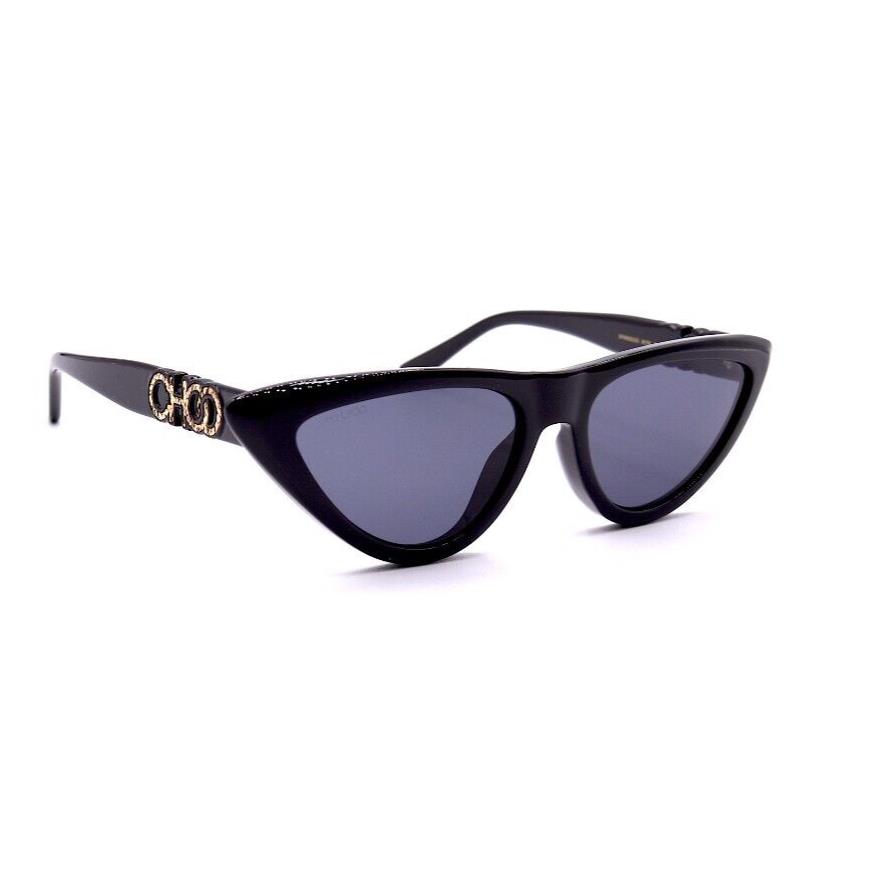 Jimmy Choo Sparks/s 807 Black Grey Sunglasses 55-17 W/case