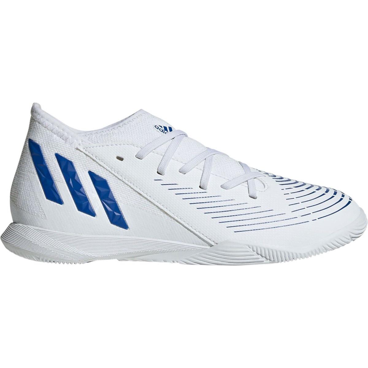 Adidas Predator Edge.3 Kids` Indoor Soccer Shoes-white/blue GX2647