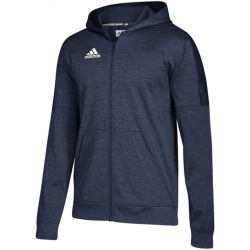 Adidas Women`s Athletics Team Issue Full-zip Hoodie Collegiate Navy Melange/White