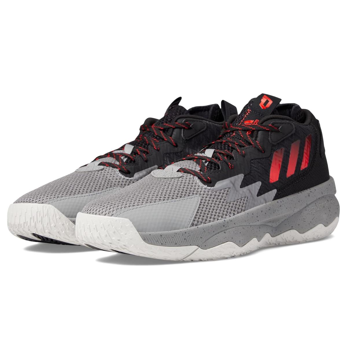 Unisex Sneakers Athletic Shoes Adidas Dame 8 Grey/Red/Black