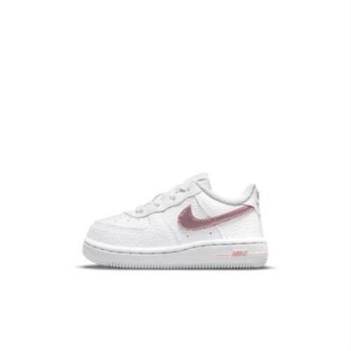 Toddler`s Nike Force 1 White/pink Glaze CZ1691 104