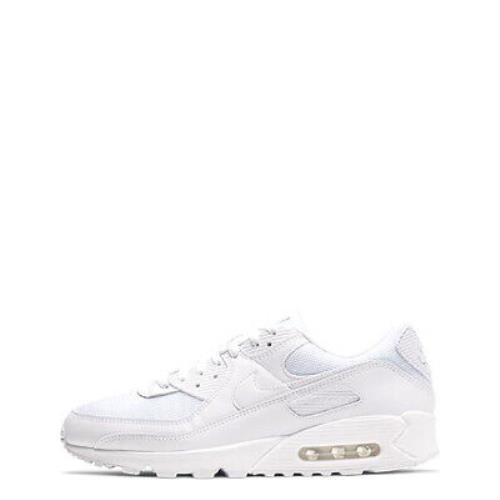 Men`s Nike Air Max 90 White/white-white-wolf Grey CN8490 100