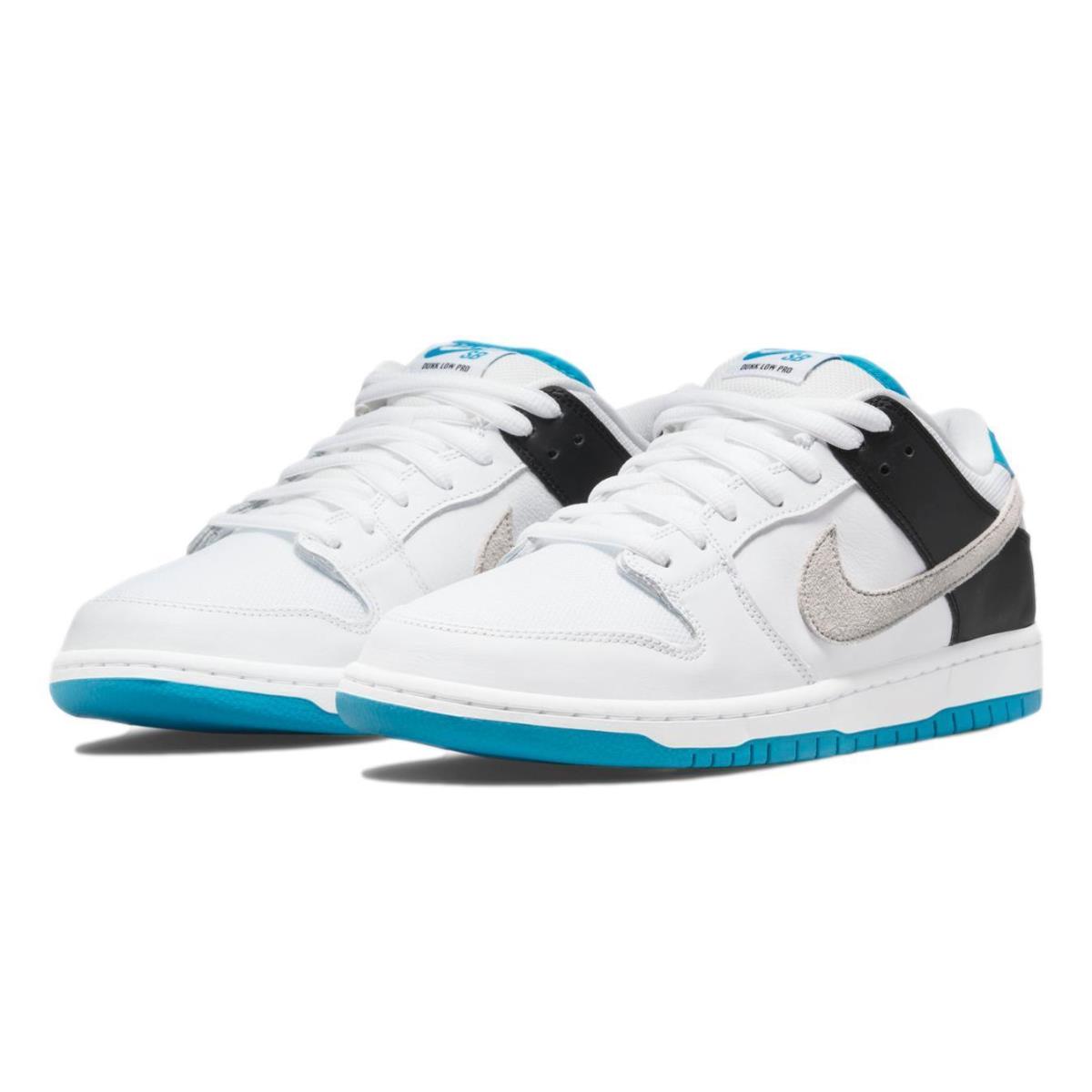Nike SB Men`s Dunk Low Pro `laser Blue` Shoes BQ6817-101 - White