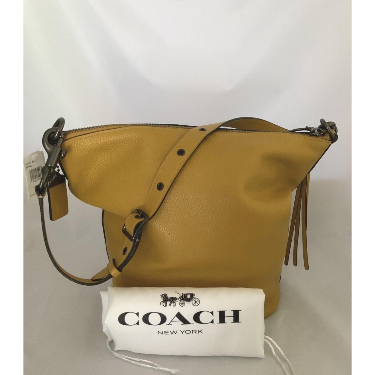 Coach 29239 Glove Tanned Pebble Leather Duffle Bag Purse Bp/flax