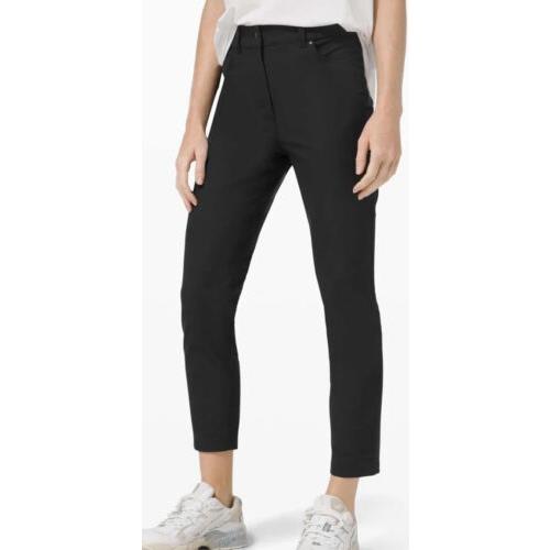 Lululemon City Sleek 5 Pocket High Rise Pant 7/8 Length Black Size 6