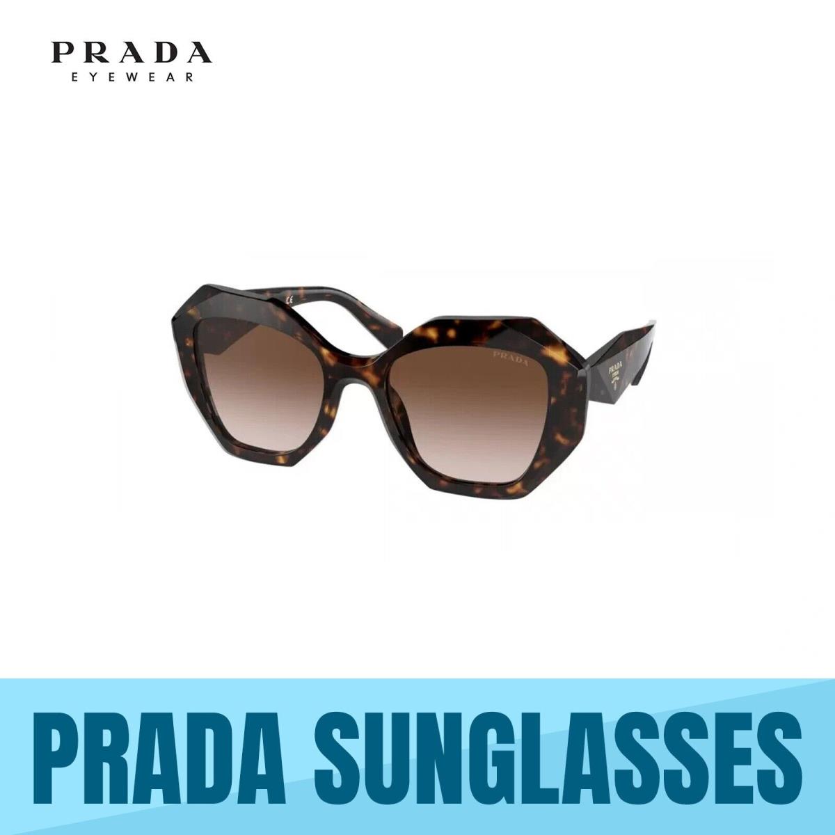 Prada PR 16WS -2AU6S1 Tortoise-brown Gradient Lens Sunglasses 53MM