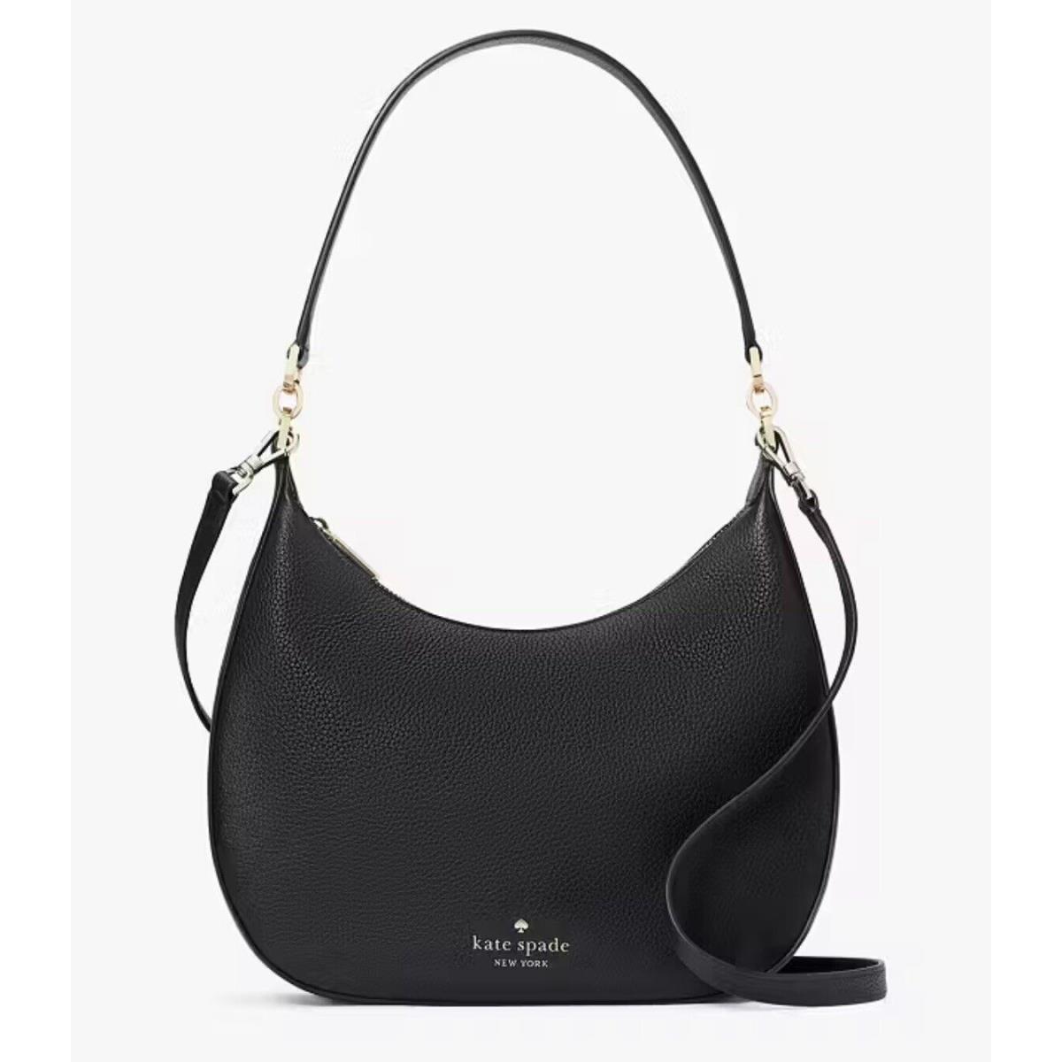 Kate Spade New York Women`s Janie Pebbled Leather Shoulder Bag Black