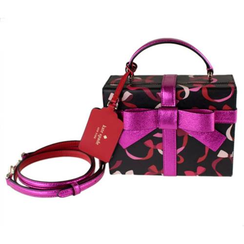 New Kate Spade New York Wrapping Party Ribbons Gift Box Crossbody Handbag Purse