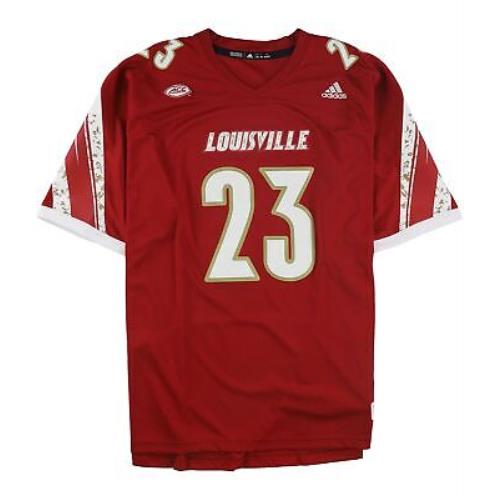 Adidas Mens Louisville Cardinals 23 Jersey Red Large
