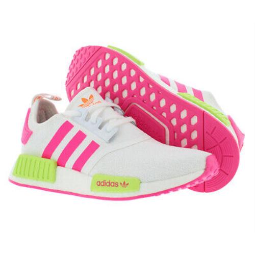Adidas NMD_R1 Womens Shoes Size 6.5 Color: White/pink/volt