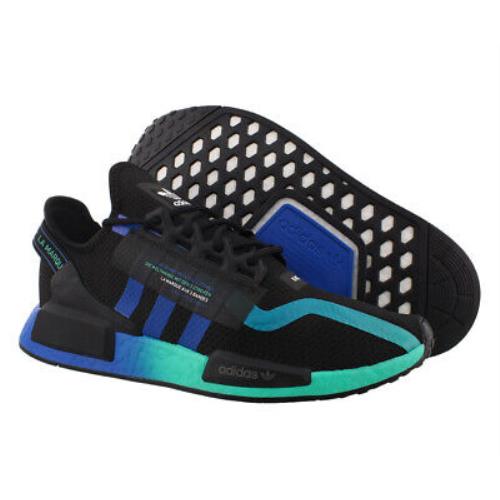 Adidas NMD_R1 V2 Mens Shoes Size 6 Color: Black/aqua/blue