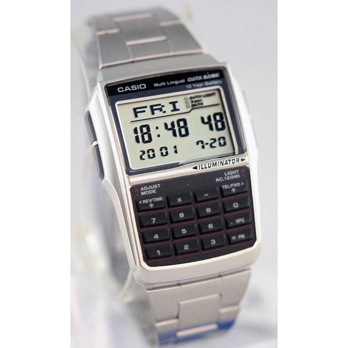 Casio DBC32D-1A Steel Databank Watch Calculator Illuminator 25 Page