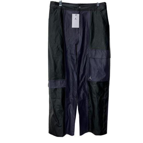 Nike Jordan Classics 2.0 Luxe Plush Faux Leather Pants DJ2719-010 Size Medium