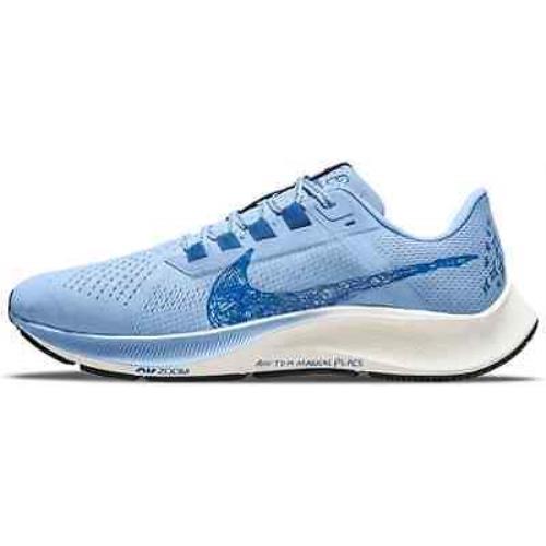 Nike Men`s Air Zoom Pegasus 38 Running Shoes Blue White/white 8.5 D M US