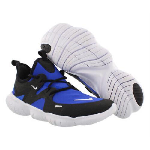 Nike Free RN 5.0 Boys Shoes Size 5 Color: Laser Blue/black/white