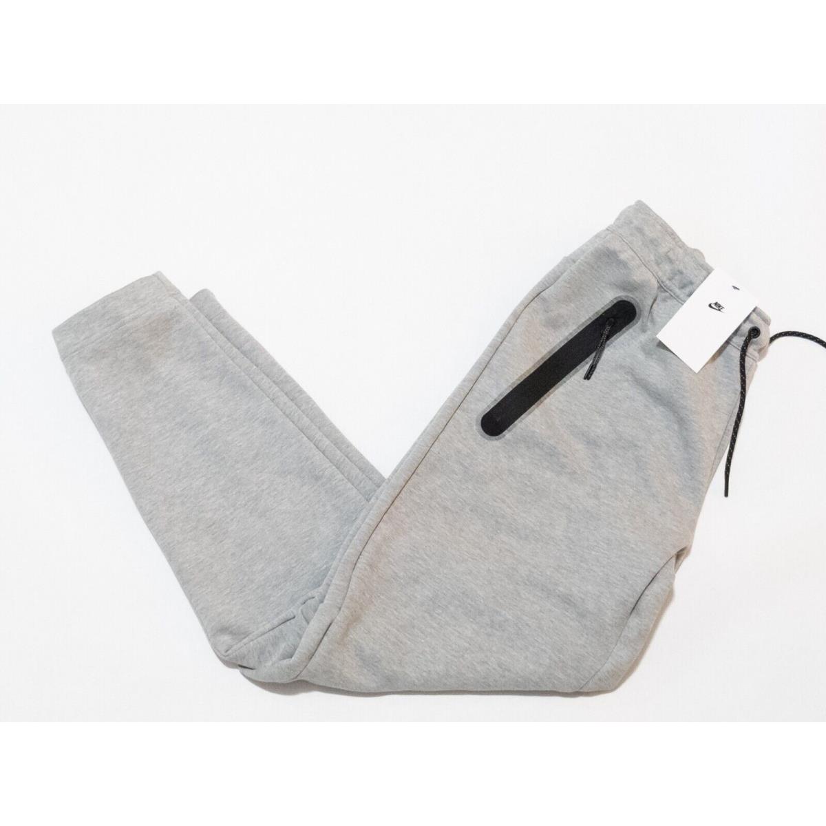 Sz M Nike Sportswear Tech Fleece Jogger Pants Gray Straight Leg CU4501-063