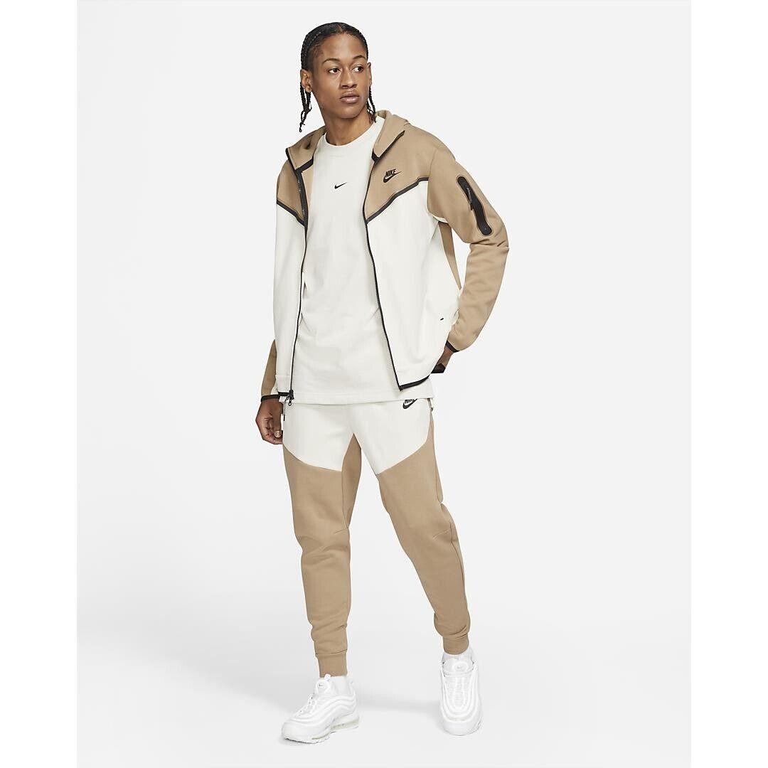 Nike Sportswear Tech Fleece Jogger Pants Mens Size Sandalwood/bone XXL-2XL