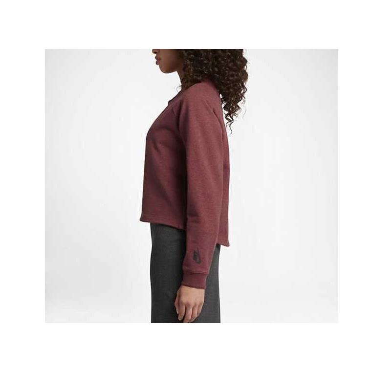 Nike Nikelab Essentials Women`s Crew Sweatshirt Cedar Heather/black S