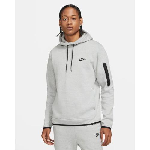 Nike Sportswear Men s Tech Fleece Pullover Hoodie Grey Heather Sz Med DD5174-063