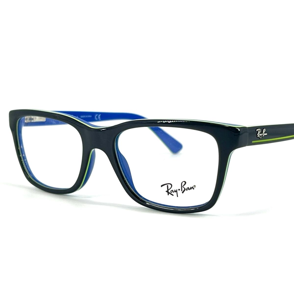 Ray-ban Rayban Youth RB1536 Kids Plastic Eyeglass Frame 3600 Dark Grey on Blue 48-16