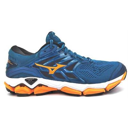 Mizuno Men`s Wave Horizon 2 Lace Up Lightweight Running Shoes Blue
