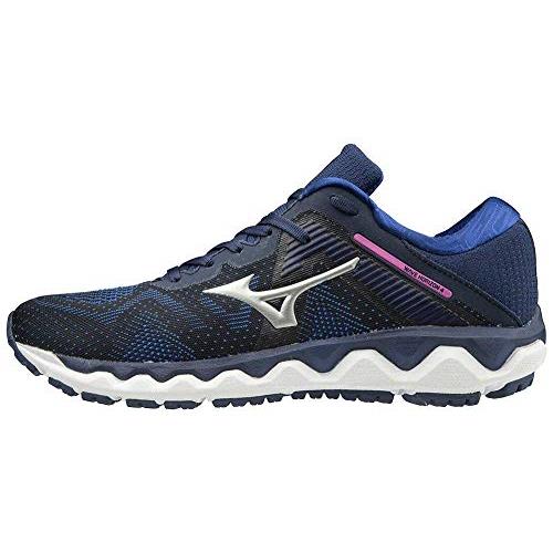 Mizuno Women`s Horizon 4 Running Shoe - Choose Sz/col Medieval Blue - Silver