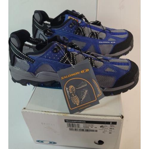 Salomon Women s Size 11 Tech Amphibian Shoes Blue/grey W/contagrip Sole