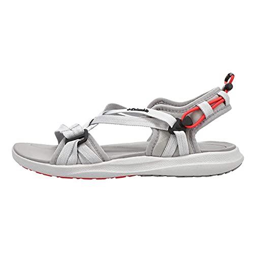 Columbia Women`s Sport Sandal - Choose Sz/col Grey Ice/Red Coral
