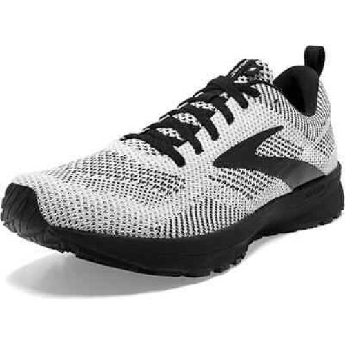 Brooks Men`s Revel 5 Running Shoes White/black 8.5 D M US