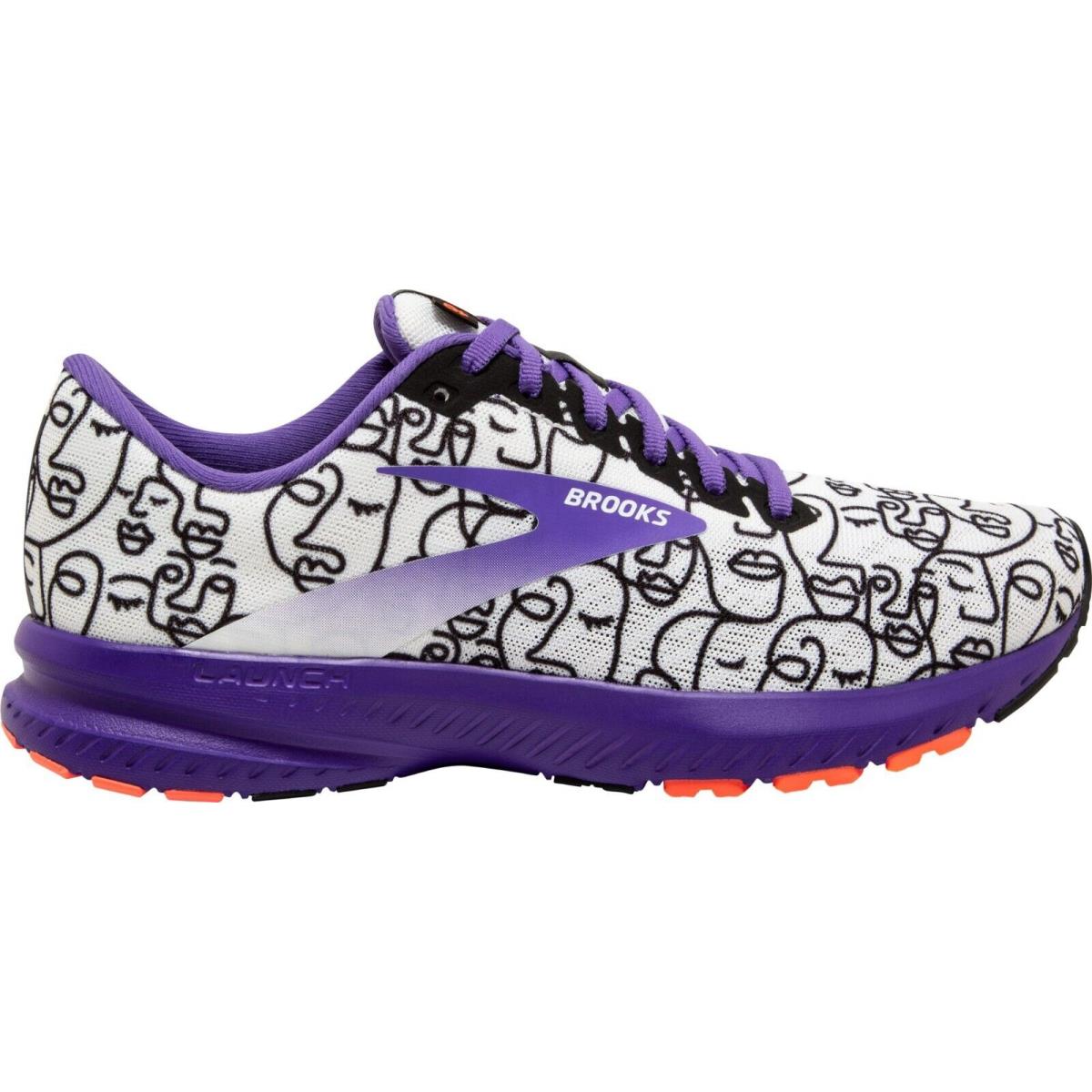 Brooks Launch 7 Empower Her LE Women`s Running Shoes - Sz 9.5 Purple White