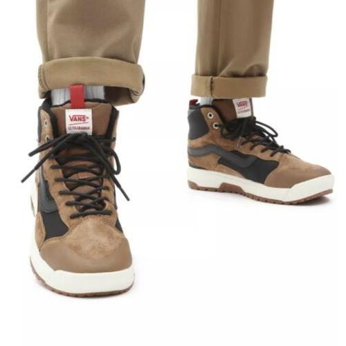 Vans Ultrarange Exo Hi Mte Gore-tex Men`s Dachshund Brown Shoes Hiking Boots