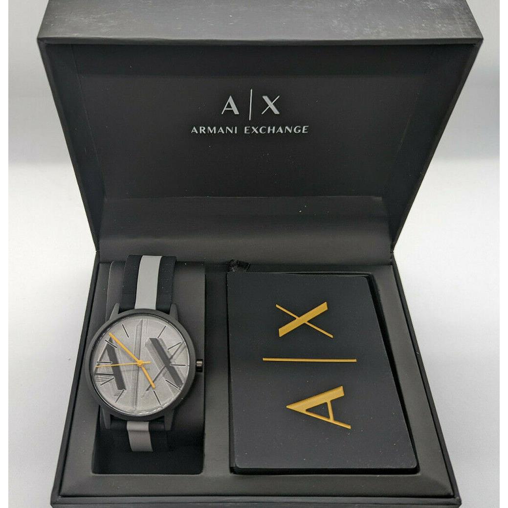 Armani Exchange Men`s Sport Watch and Wallet Gift Set AX7122 Ships Today