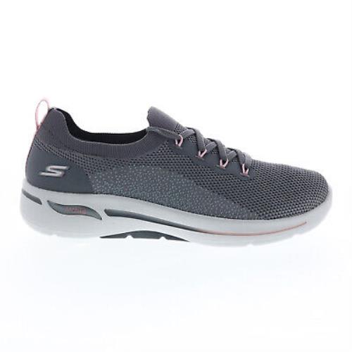 Skechers Go Walk Arch Fit Clancy 124863 Womens Gray Athletic Walking Shoes