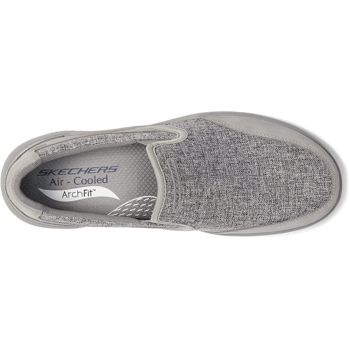 Men`s Skechers Arch Fit: Melo Ranston Loafer Shoes 204601 /gry Multi Sizes Gray