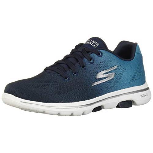 Skechers Women`s Go Walk 5-Alive Sneaker - Choose Sz/col Navy/White