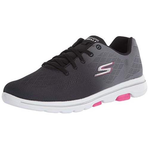 Skechers Women`s Go Walk 5-Alive Sneaker - Choose Sz/col Black/Hot Pink