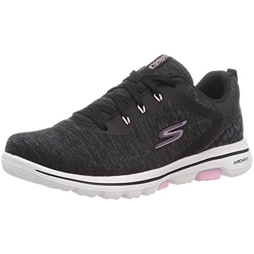 Skechers Women`s Go Walk 5 Arch Fit Golf Shoe Snea - Choose Sz/col Black/Pink