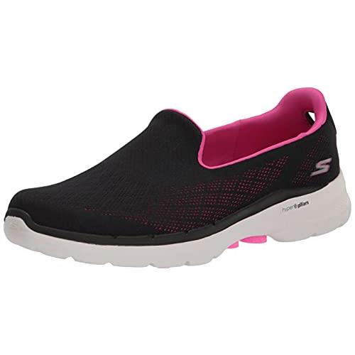Skechers Women`s Go Walk 6-Cosmic Force Sneaker - Choose Sz/col Black/Hot Pink