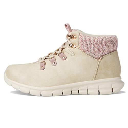 Skechers Women`s Synergy-pretty Hiker Fashion Boot - Choose Sz/col Natural/Pink