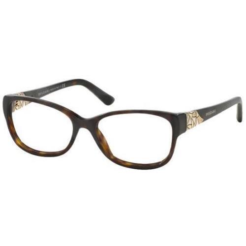 Bvlgari Womens 4104 B 504 Dark Havana Eyeglasses 54mm