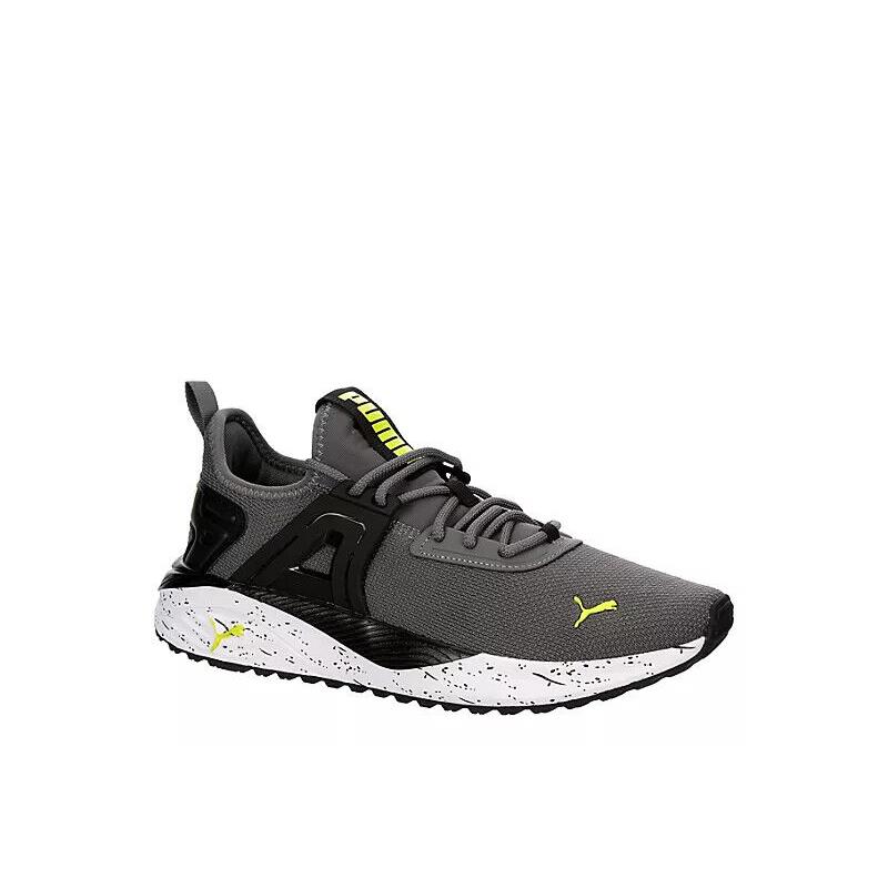 Puma Pacer Future Street Sneakers Men`s Athletic Running Low Top Training Shoes Black/Lime Logo
